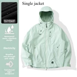Empty Mountain Rain Hard Shell Windproof and Waterproof Functional Outdoor Three-in-One Hooded Mountaineering Jacket Men Women