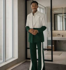 Men Relaxed Fit Suits 2 Pieces Double Breasted Round Buttons Multi Color Prom Suits Wedding Tuxedo for Formal Occasions