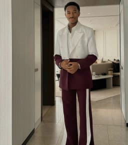 Men Relaxed Fit Suits 2 Pieces Double Breasted Round Buttons Multi Color Prom Suits Wedding Tuxedo for Formal Occasions