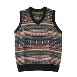 Retro sweater v-neck stacked wool vest autumn and winter sleeveless sweater knitted vest vest for men