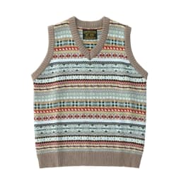 Retro sweater v-neck stacked wool vest autumn and winter sleeveless sweater knitted vest vest for men