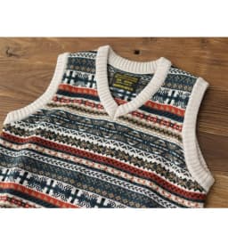 Retro sweater v-neck stacked wool vest autumn and winter sleeveless sweater knitted vest vest for men