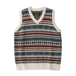 Retro sweater v-neck stacked wool vest autumn and winter sleeveless sweater knitted vest vest for men