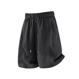 Fashion Men's Lyocell Cotton Linen Texture Shorts Old Money Style 2026 Summer Breathable Cool Feel 5 Inch Casual Pants
