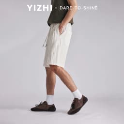 Fashion Men's Lyocell Cotton Linen Texture Shorts Old Money Style 2026 Summer Breathable Cool Feel 5 Inch Casual Pants