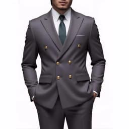 Fashion New Men's Leisure Boutique Business Banquet Solid Color Wedding Double Breasted Slim Fit Suit Blazers Jacket Pants