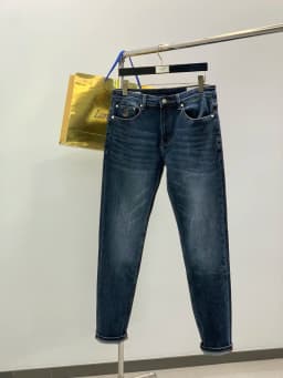 Italian BC washed jeans casual simple slim trousers