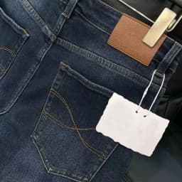 Italian BC washed jeans casual simple slim trousers