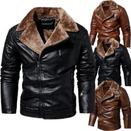Men's Leather Jackets Autumn Casual Motorcycle PU Jacket Biker Leather Coats Brand Clothing EU Size