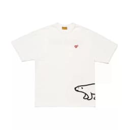 2026 Human Made Graphic Tee Slub Cotton Tubular Seamless Couple Matching Summer Casual