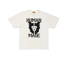 2026 Human Made Graphic Tee Slub Cotton Tubular Seamless Couple Matching Summer Casual
