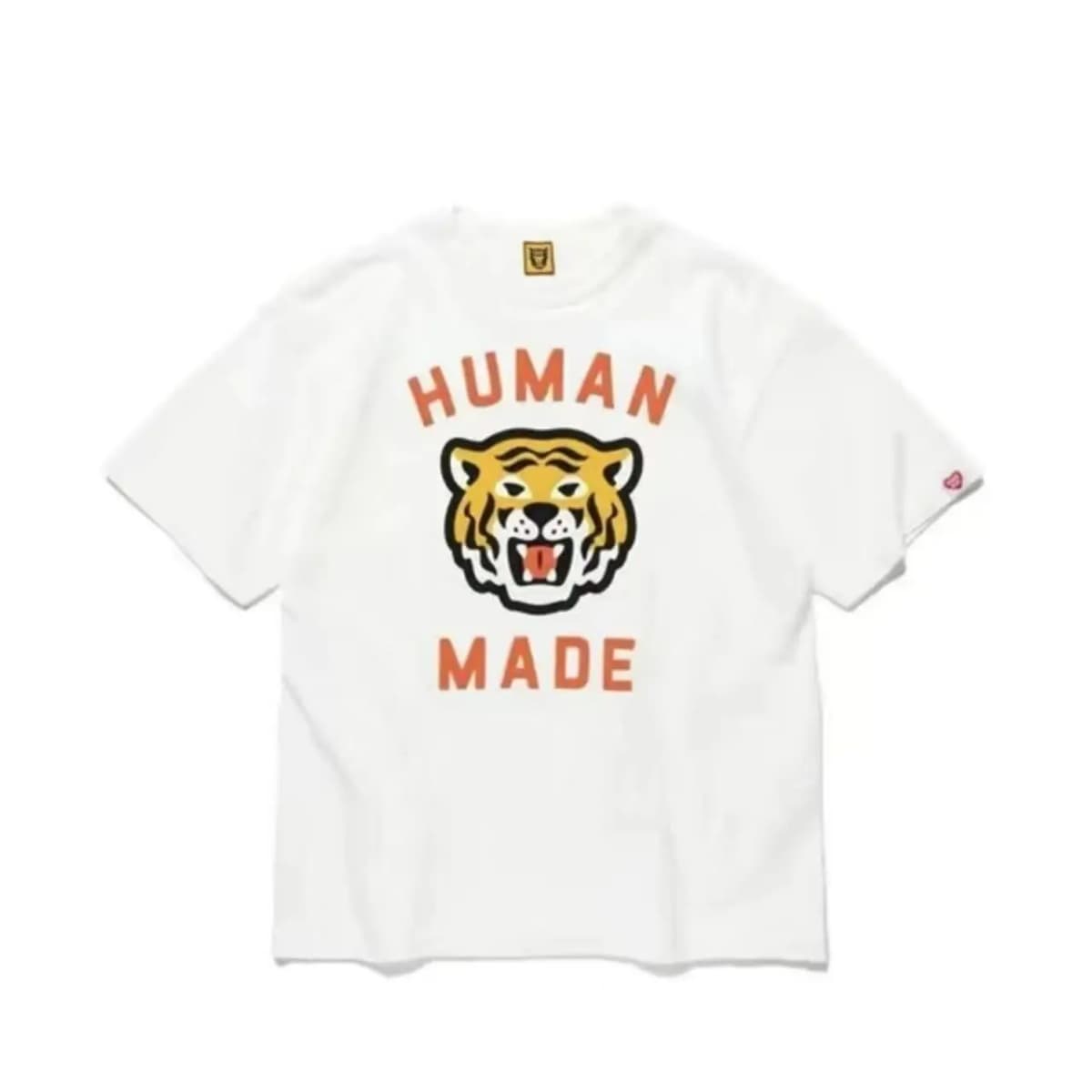 2026 Human Made Graphic Tee Slub Cotton Tubular Seamless Couple Matching Summer Casual