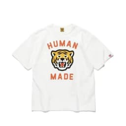2026 Human Made Graphic Tee Slub Cotton Tubular Seamless Couple Matching Summer Casual