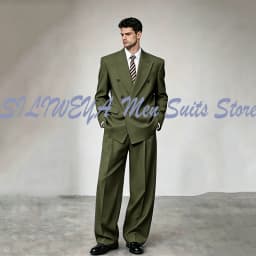 2026 Popular Men's Suits Jacket Pants 2 Pieces High-end Blazer Set Business Casual Male Pants Sets Fashion Trousers Customized