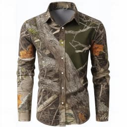Men's Camo Camouflage Shirt Fashion 3D Printed Shirt Outdoor Button Up Shirt Casual Long Sleeve Shirt Street Blouse for Mens