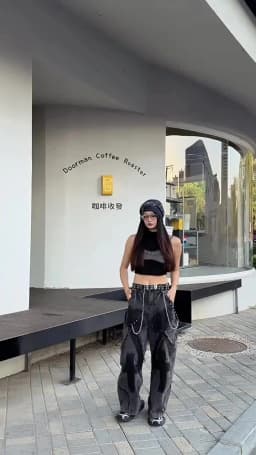 Unsiex Gothic Punk Jeans 2026 Distressed Splash Ink Jeans For Women Men Y2K Graffiti Wide Leg Pants Loose Fit Washed Denim