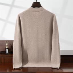 100% Pure Wool Chinese Style Buckle Cardigan Men Sweater Casual Comfort Knitted Long Sleeve Men's Wool Sweater Spring Autumn Coa