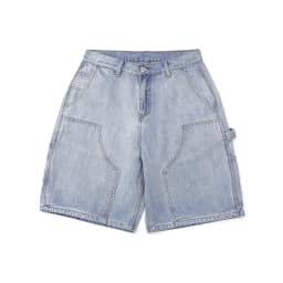 12oz Summer Japanese Workwear Style | 26SS B01 Washed Slub Cotton Cargo Six-Tenths Length Denim Shorts (Unisex) Jeans for Men