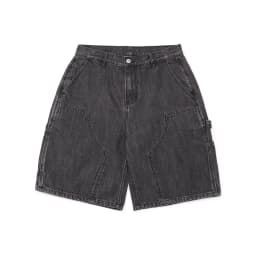 12oz Summer Japanese Workwear Style | 26SS B01 Washed Slub Cotton Cargo Six-Tenths Length Denim Shorts (Unisex) Jeans for Men