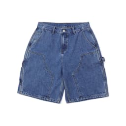 12oz Summer Japanese Workwear Style | 26SS B01 Washed Slub Cotton Cargo Six-Tenths Length Denim Shorts (Unisex) Jeans for Men