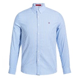 Men's Shirt Business Thin Stripe Design Classic Casual Men's Long Sleeved Blouses Elegant Commuting Single Breasted Men's Shirt