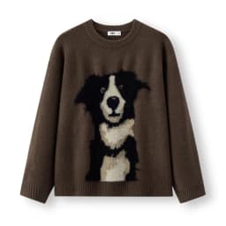 Semir Knitted Sweater Men Winter Faux Mink Fur Puppy Jacquard 2025 New Lazy American Retro Couple Outfit Men's Clothing