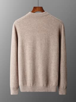 Luxury Men Cashmere Sweater 100% Merino Wool Buttoned Pullover Autumn Winter Knitwear Male Casual Warm Jumper Tops