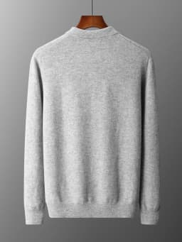 Luxury Men Cashmere Sweater 100% Merino Wool Buttoned Pullover Autumn Winter Knitwear Male Casual Warm Jumper Tops