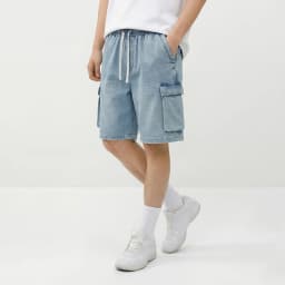 Semir Mens Denim Shorts 2026 Loose Workwear Style Lightweight Casual Outdoor Soft Daily Wear