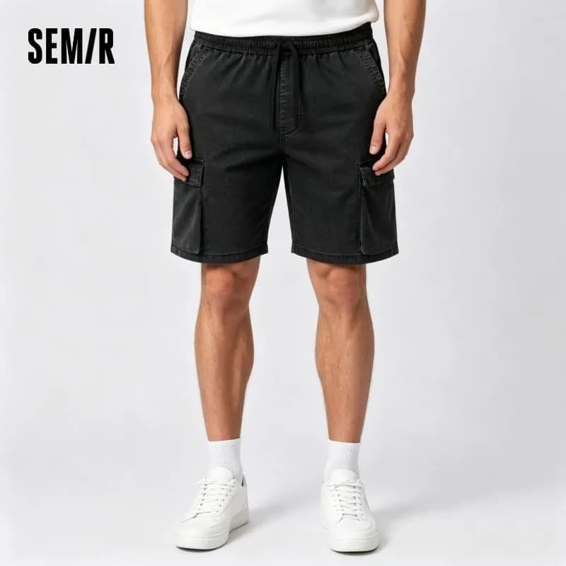 Semir Mens Denim Shorts 2026 Loose Workwear Style Lightweight Casual Outdoor Soft Daily Wear
