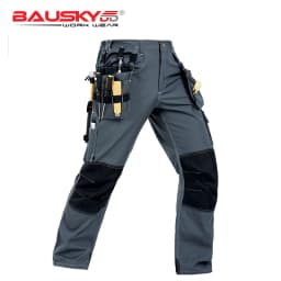 Bauskydd Working Clothes Men's Black Workwear Pants Multi Pockets Working Uniforms Pockets For Tools Fast Shipping