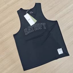 SATISFY AuraLite technology running breathable mesh alphabet reflective vest