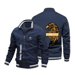 Harley Davidson Man Motorcycle Jacket Spring Autumn Outdoor Sports Lady Zipper Coat Fashion Printing Windproof Jacket