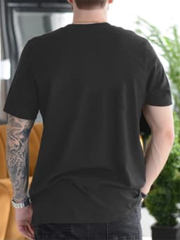 1pcs 100% Cotton Funny Cartoon Wild Boar Design O-neck Short Sleeves T-shirt Print Plus Size Comfortable Casual Wear, Machine Washable