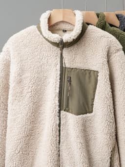 DUKEEN Men's Fleece Jacket 2025 Autumn and Winter Vintage Casual Stand Neck Thick Warm Zipper Outerwear Men's Coats