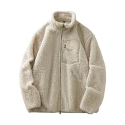 DUKEEN Men's Fleece Jacket 2025 Autumn and Winter Vintage Casual Stand Neck Thick Warm Zipper Outerwear Men's Coats