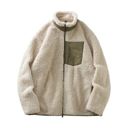 DUKEEN Men's Fleece Jacket 2025 Autumn and Winter Vintage Casual Stand Neck Thick Warm Zipper Outerwear Men's Coats