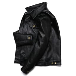 2025 New Cowboy Genuine Leather Jacket Men's Natural Cowhide Slim Short Coat Casual Style Single Breasted Fashion Clothes
