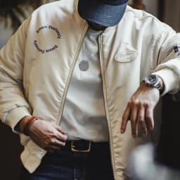 Maden New Retro MA1 Bomber Jacket Solid Color Zippered Cotton-padded Pilot Jacket Warm Baseball Coat for Autumn and Winter Parka