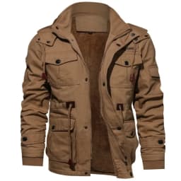 Autumn and Winter Men Trendy Jackets Military Coats Multi-pocket Jackets High Quality Male Cotton Casual Thick Warm Parkas Coats