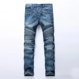 2021 New Fashion Mens Moto Biker Straight Jeans Spring Autumn Punk Streetwear Trouers Casual Denim Designer Pants Size 28-42