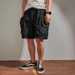 Summer loose-fitting cargo shorts men's fashion brand INS casual pants multi-pocket quick-dry outline outdoor pants