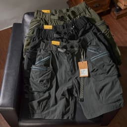 Summer loose-fitting cargo shorts men's fashion brand INS casual pants multi-pocket quick-dry outline outdoor pants
