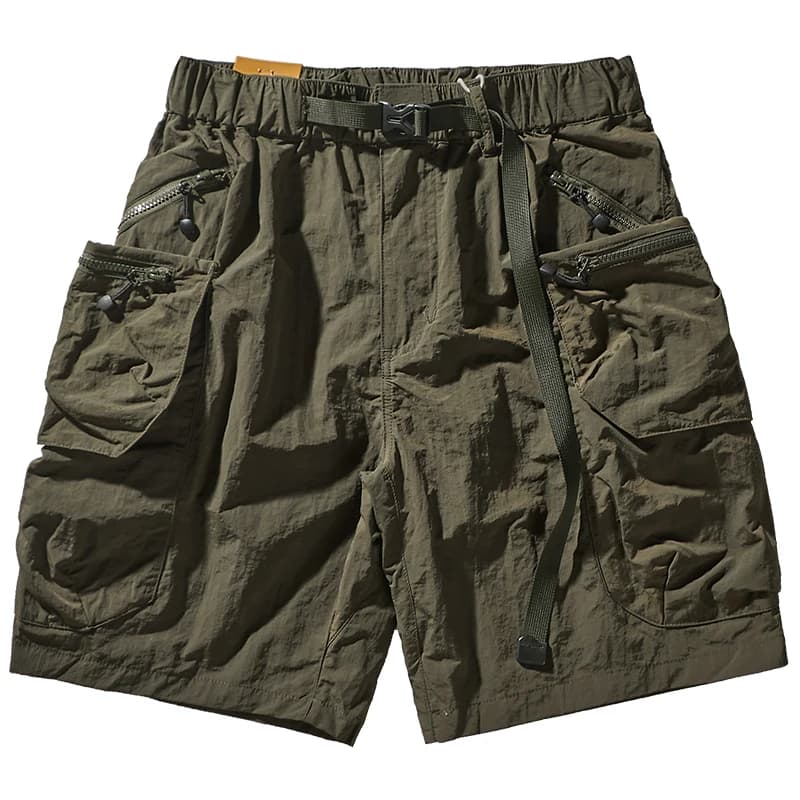 Summer loose-fitting cargo shorts men's fashion brand INS casual pants multi-pocket quick-dry outline outdoor pants