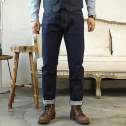 GT-0003 Red Tornado Indigo Selvage Washed Slim Fitting Pants Sanforized Raw Denim Jeans 12oz