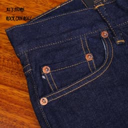 GT-0003 Red Tornado Indigo Selvage Washed Slim Fitting Pants Sanforized Raw Denim Jeans 12oz