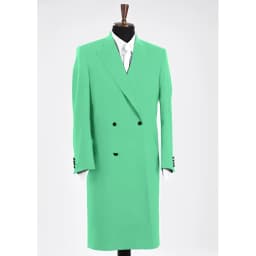 Fashion Black Men's Suits Jacket Peak Lapel Double Breasted Business Casual Slim Solid Long Coat Male Blazer Only One Jacket