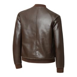 KIDWHXR Men Leather Jacket Thicken Fleece Windproof Waterproof Man Outerwear Punk Stand Collar Long Sleeve Zipper Male Coat