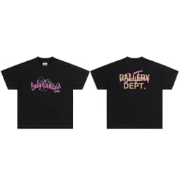 Gallery Dept Summer High Street Letter Print Loose Cotton T-Shirt