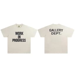 Gallery Dept Summer High Street Letter Print Loose Cotton T-Shirt